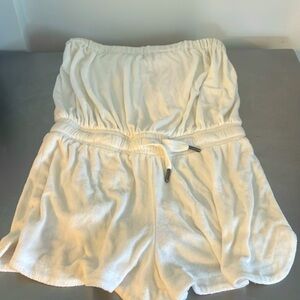 White coverup romper